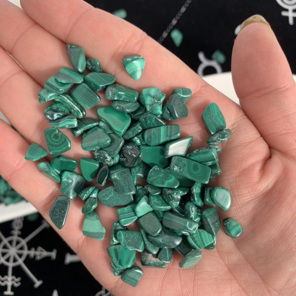 Malachite Chips 7-9mm Crystal Crushed Chips Free Shipping