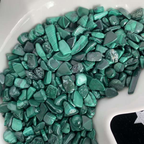 Malachite Chips 7-9mm Crystal Crushed Chips Free Shipping