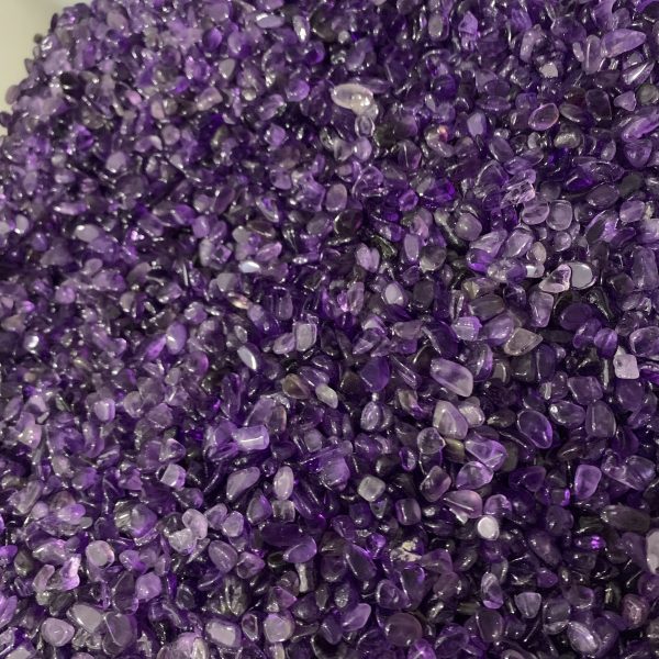 Amethyst Gravel Good Amethyst 7-9mm Crystal Chips Free Shipping