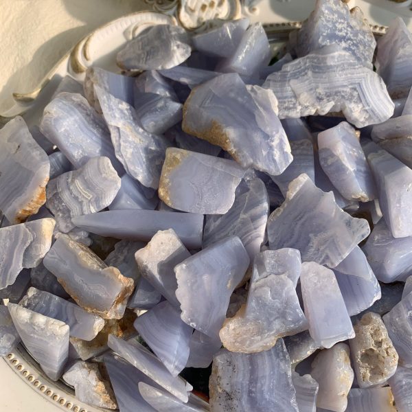 Blue Lace Agate Polished Stone Crystal Wholesale Free Shipping