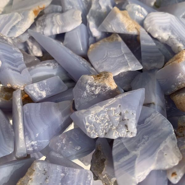 Blue Lace Agate Polished Stone Crystal Wholesale Free Shipping