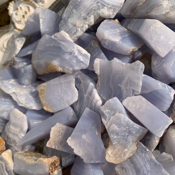 Blue Lace Agate Polished Stone Crystal Wholesale Free Shipping
