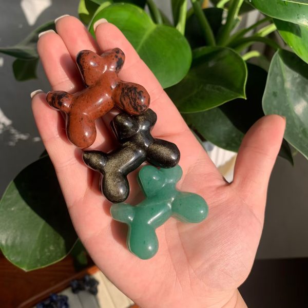 Crystal Balloon Dog Carving 40mm Crystal Wholesale
