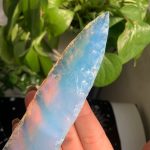 Crystal Knife Hand Knapped Obsidian Opalite Knives Craft Home Decoration Free Shipping