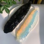 Crystal Knife Hand Knapped Obsidian Opalite Knives Craft Home Decoration Free Shipping