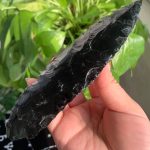 Crystal Knife Hand Knapped Obsidian Opalite Knives Craft Home Decoration Free Shipping