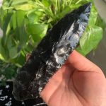 Crystal Knife Hand Knapped Obsidian Opalite Knives Craft Home Decoration Free Shipping
