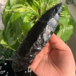 Crystal Knife Hand Knapped Obsidian Opalite Knives Craft Home Decoration Free Shipping