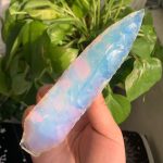 Crystal Knife Hand Knapped Obsidian Opalite Knives Craft Home Decoration Free Shipping