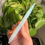 Crystal Knife Hand Knapped Obsidian Opalite Knives Craft Home Decoration Free Shipping