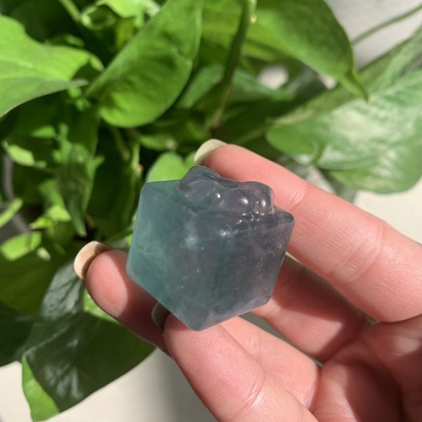 Green Fluorite Knot Gift Box Carving Crystal Wholesale Free Shipping