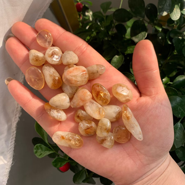 Heated Citrine Gravel 10-15mm Crystal Tumbled Stone Wholesale Free Shipping