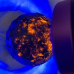 Yooperlite Moon Sphere UV Reactive Crystal Moon Carving Free Shipping
