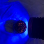 Yooperlite Moon Sphere UV Reactive Crystal Moon Carving Free Shipping