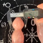 Crystal Yoni Wand Rose Quartz Massage Wand 2 Spheres