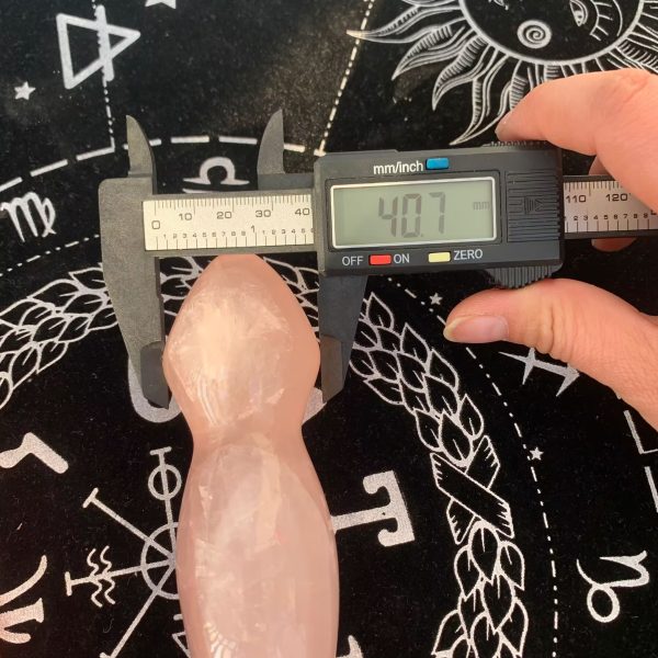 Crystal Yoni Wand Rose Quartz Massage Wand 2 Spheres