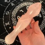Crystal Yoni Wand Rose Quartz Massage Wand 2 Spheres