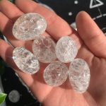 Cracked Quartz Tumbled Stone 20-30mm Crystal Tumbles Wholesale Free Shipping