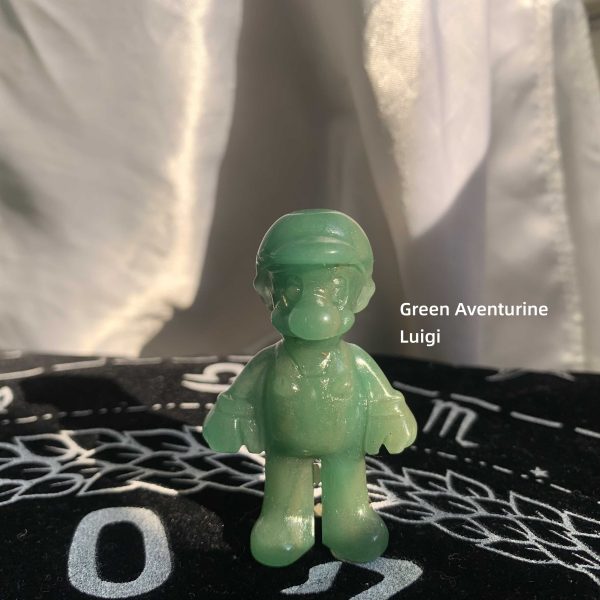 Crystal Super Mario Brothers Statue Crystal Mario Carving Wholesale Free Shipping