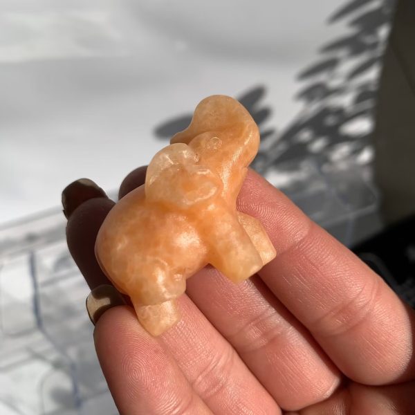 Crystal Elephant 40mm Crystal Animal Carving Free Shipping