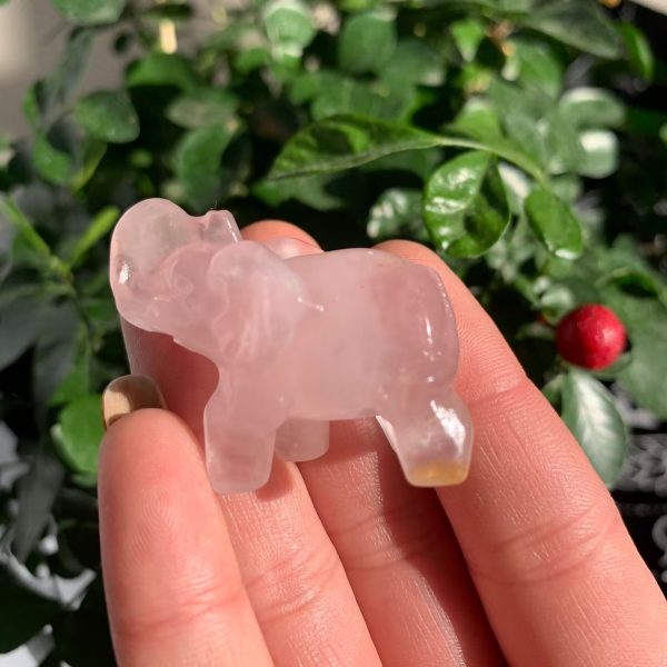 Crystal Elephant 40mm Crystal Animal Carving Free Shipping