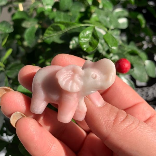 Crystal Elephant 40mm Crystal Animal Carving Free Shipping