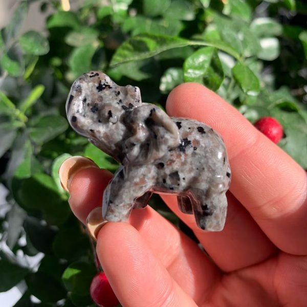 Crystal Elephant 40mm Crystal Animal Carving Free Shipping