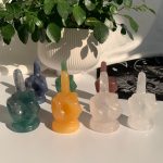 Crystal Middle Finger 60mm Ring Holder Crystal Wholesale Free Shipping