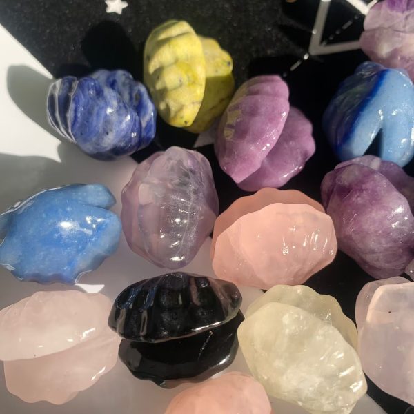 Crystal Sea Shell 30mm Crystal Carving Wholesale Free Shipping