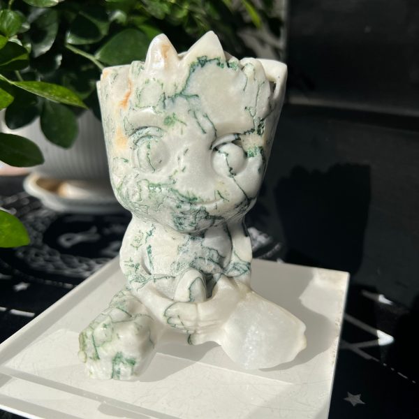 Moss Agate Groot 93mm Guardians of the Galaxy Marvel Collection Free Shipping