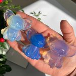 Opalite Stitch Crystal Lilo Stitch Carving Free Shipping