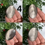 Silver Sheen Obsidian Palm Stone Crystal Palms Wholesale Free Shipping