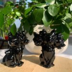 Obsidian Cerberus Figurine Goth Statue Free Shipping