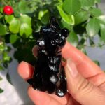 Obsidian Cerberus Figurine Goth Statue Free Shipping