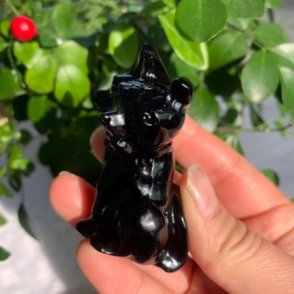 Obsidian Cerberus Figurine Goth Statue Free Shipping