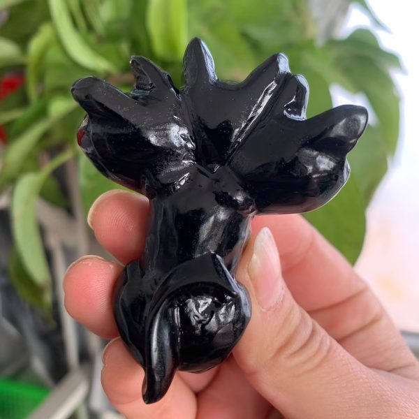 Obsidian Cerberus Figurine Goth Statue Free Shipping