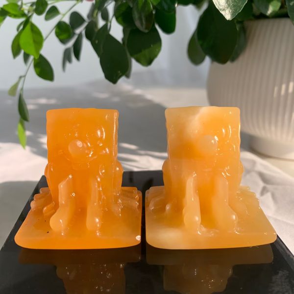 Orange Calcite SpongeBob SquarePants Sitting 45mm Free Shipping