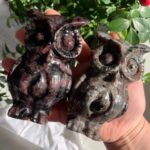 Big Crystal Owl Carving Animal Statue Free Shipping
