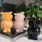 Big Crystal Owl Carving Animal Statue Free Shipping