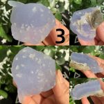 Raw Blue Lace Agate Chalcedony Stone Free Shipping