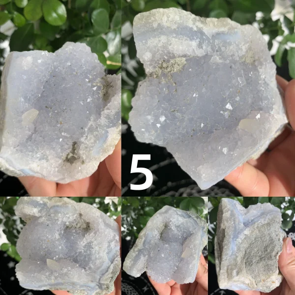 Raw Blue Lace Agate Chalcedony Stone Free Shipping