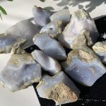 Raw Blue Lace Agate Chalcedony Stone Free Shipping