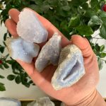 Raw Blue Lace Agate Chalcedony Stone Free Shipping