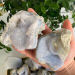 Raw Blue Lace Agate Chalcedony Stone Free Shipping