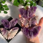 Crystal Butterfly Carving 95mm Free Shipping