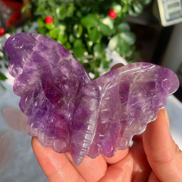 Crystal Butterfly Carving 95mm Free Shipping