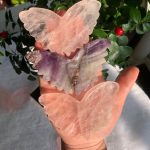 Crystal Butterfly Carving 95mm Free Shipping