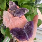 Crystal Butterfly Carving 95mm Free Shipping