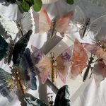 Crystal Butterfly With Metal Shelf Free Shipping