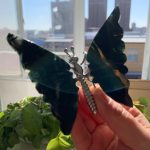 Crystal Butterfly With Metal Shelf Free Shipping